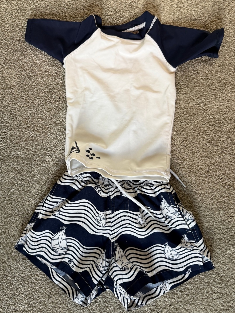 3 for $30 Snapper Rock Baby Rash Guard and Swim Trunk Set Size 6-12M